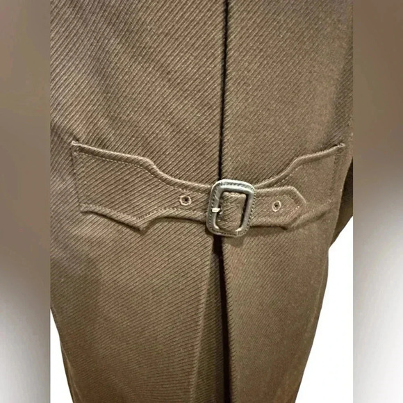 Burberry brown long overcoat jacket Womens size US 6 - Picture 9 of 16